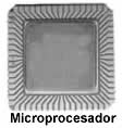 Microprocesador de computador.